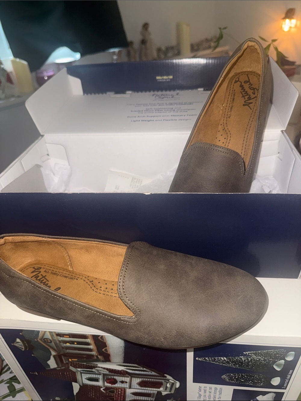 Naturalizer Slip-On Loafer in Gray Taupe